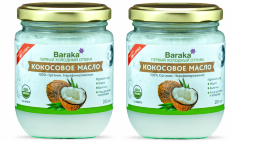 Baraka / [Комплект из 2 шт.] Кокосовое масло Virgin Organic 2 шт * 200 мл