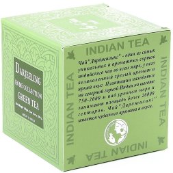 Bharat Bazaar / Чай Дарджилинг зеленый, крупнолистовой «Домашняя коллекция» (Darjeeling Home Collection Green Tea), 100 г