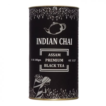 Bharat Bazaar / Чай черный Ассам премиум в банке (Assam Premium Black tea), 100 г