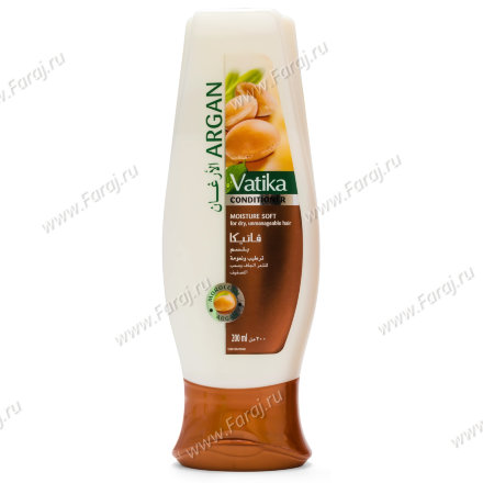 Dabur Vatika / Кондиционер для волос &quot;Мягкое увлажнение&quot; с маслом арганы 200 мл