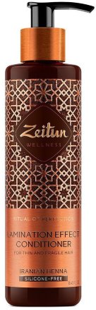 Zeitun / Бальзам-кондиционер для волос с эффектом ламинирования «Ритуал совершенства» с иранской хной, 250 мл