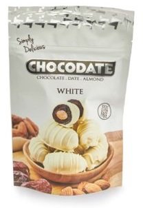 Sultan / Финиковые конфеты Chocodate White Эксклюзив: белый шоколад, миндаль, финики 100 г