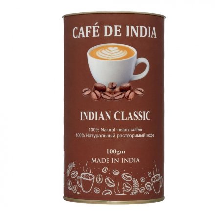 Bharat Bazaar / Кофе натуральный Классический (Natural instant coffee classic), 100 г
