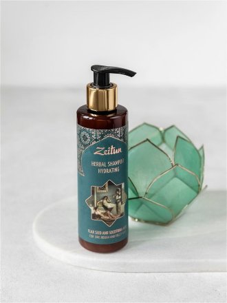 Zeitun / Увлажняющий фито-шампунь для сухих, жестких и кудрявых волос со льном и сокотрийским алоэ 200 мл