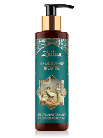 Zeitun / Увлажняющий фито-шампунь для сухих, жестких и кудрявых волос со льном и сокотрийским алоэ 200 мл