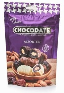 Финики с миндалем в шоколаде Chocolate Dates Assorted 100 гр