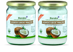 Baraka / [Комплект из 2 шт.] Кокосовое масло Virgin Organic 2 шт * 460 г / 500 мл