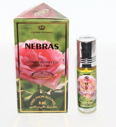 Al Rehab / Арабские женские масляные духи NEBRAS (Небрас), 6 мл