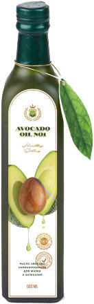 Avocado Oil / Масло авокадо №1 (рафинированное, для жарки, Испания) 500 мл