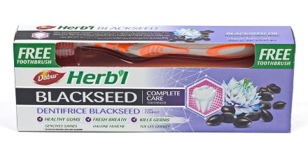 Dabur Vatika / Зубная паста Herb&#039;l Black Seed с черным тмином 150 г + зубная щетка в подарок