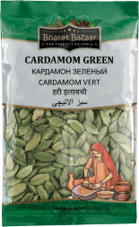 Bharat Bazaar /  Кардамон Зеленый, семена (Cardamom Green), 50 г