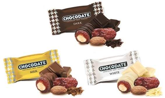 Финики с миндалем в шоколаде Chocolate Dates Assorted 100 гр