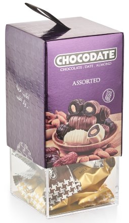 Sultan / Финиковые конфеты Chocodate Assorted Эксклюзив, подарочная упаковка в форме куба 200 г