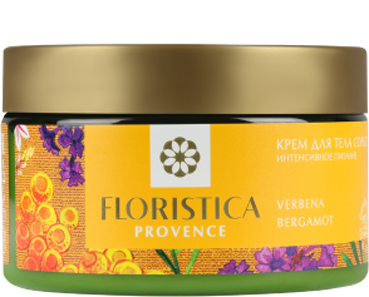 Floristica / Крем для тела натуральный PROVENCE интенсивное питание с вербеной и бергамотом, 250 мл