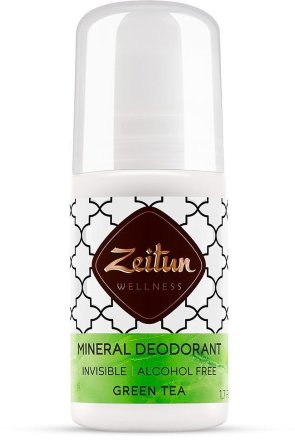 Zeitun / Минеральный шариковый дезодорант «Зеленый чай» с коллоидным серебром, 50 мл