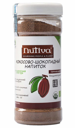 Кокосово-шоколадный напиток (Organic, Nutiva), 200гр.