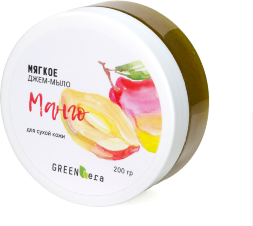 GreenEra / Мыло-джем натуральное для увлажнения и питания кожи «Манго», 200