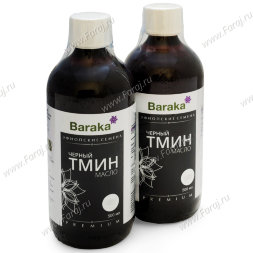 Baraka / [Комплект из 2 шт.] Масло черного тмина Эфиопские семена (первый холодный отжим) 2 шт по 500 мл