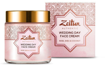 Zeitun / Крем Невесты Wedding Day для идеально ровного тона лица, увлажнение и омоложение с розой и маслом ши, 100 мл