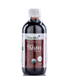 Масло черного тмина BARAKA первого холодного отжима (Органик, индийский сорт, в темном стекле), 500 мл.