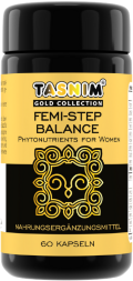Tasnim / Капсулы «Феми Степ Баланс (Femi-Step Balance)» в темной стеклянной баночке из Австрии, 60 капс. по 430 мг.