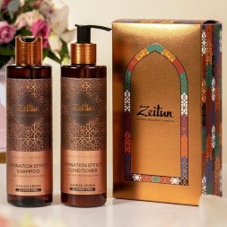 Zeitun / Подарочный набор «Преображение волос»: шампунь и бальзам-кондиционер для волос с эффектом ламинирования