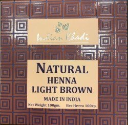 Indian Khadi / Натуральная хна Светло-коричневая (Henna Light Brown), 100 г