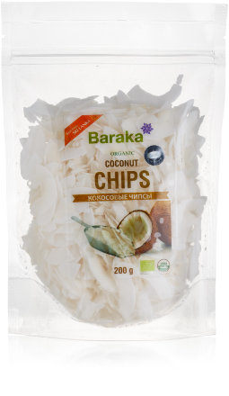 Baraka / Чипсы кокосовые необжаренные Органик 200 г