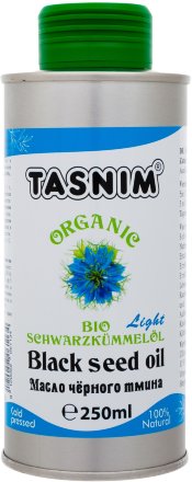 Tasnim / Био масло черного тмина Египетское холодного отжима нефильтрованное 100% натуральное из Австрии ж/б 250 мл