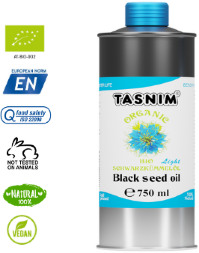 Tasnim / Масло черного тмина BIO Египетское холодного отжима нефильтрованное 100% натуральное из Австрии ж/б 750 мл