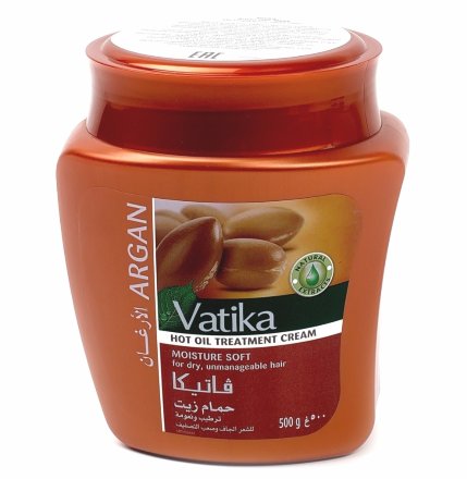Dabur Vatika / Маска для волос «Мягкость и Шелковистость» с аргановым маслом 500 мл