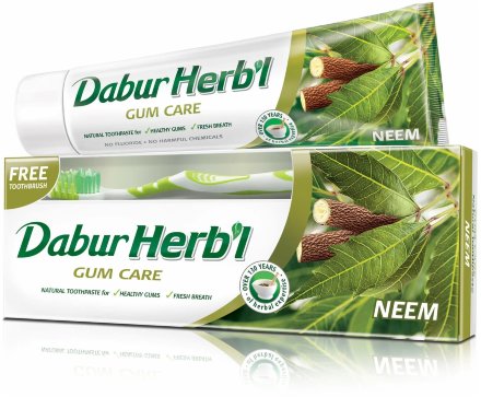 Dabur Vatika / Зубная паста Herbal &quot;С экстрактом нима&quot; 150 г + зубная щетка в подарок