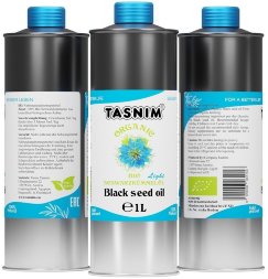 Tasnim / Био масло черного тмина Египетское холодного отжима нефильтрованное 100% натуральное из Австрии ж/б 1000 мл