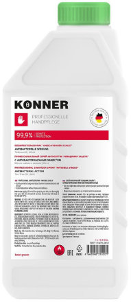 Konner / Спрей гигиенический «Невидимая защита» с антибактериальным эффектом, 1 л (2)
