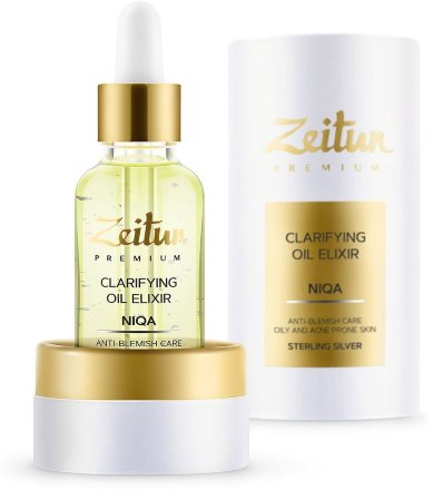 Zeitun / Преображающий масляный эликсир NIQA для проблемной кожи лица с серебром 30 мл