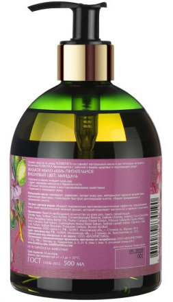 Floristica / Жидкое мыло натуральное ASIA питательное с маслом миндаля и экстрактом цветков вишни, 500 мл